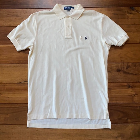 NWT Polo by Ralph Lauren Pale Yellow Short Sleeve Polo in Men’s Size M - Picture 1 of 3